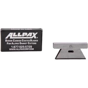 ALLPAX GASKET CUTTER SYSTEMS AX1610 Borcarbid-beschichtete Schneidklingen, 2 Zoll Länge x 1.1 Zoll Breite, 6er-Pack | AG8XTW
