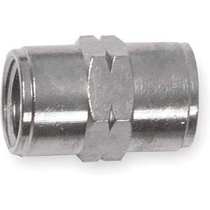 ALPHA FITTINGS 82300N-06 Female Couplng Nickel-plated Brass 3/8 Inch | AA9EDJ 1CPF1