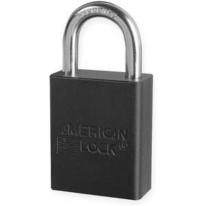 AMERICAN LOCK A1105BLK Lockout Padlock Keyed Different Black 1/4in. Diameter | AD7HVD 4ENA9