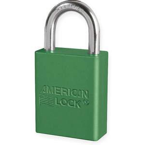 AMERICAN LOCK A1105GRN Lockout-Vorhängeschloss mit unterschiedlichem Schlüssel, Grün, 1/4 Zoll. Durchmesser | AD7HVA 4ENA6