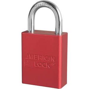 AMERICAN LOCK A1105RED Lockout-Vorhängeschloss mit unterschiedlichem Schlüssel, rot, 1/4 Zoll Bügeldurchmesser | AD7HUY 4ENA4