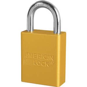 AMERICAN LOCK A1105KAS12YLW Lockout-Vorhängeschloss, gleichschließend, Gelb, 1/4 Zoll. - Packung mit 12 Stück | AE9TKZ 6MCN1
