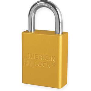 AMERICAN LOCK A1105KAYLW Lockout Padlock Keyed Alike Yellow 1/4 Inch Diameter | AD7HVL 4ENC7