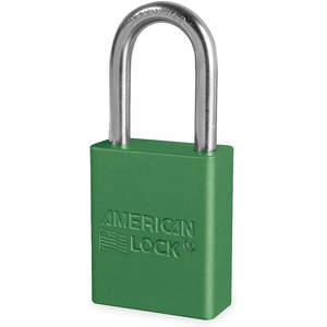 AMERICAN LOCK A1106GRN Lockout Padlock Keyed Different Green 1/4in. Diameter | AB3GZP 1TDB9