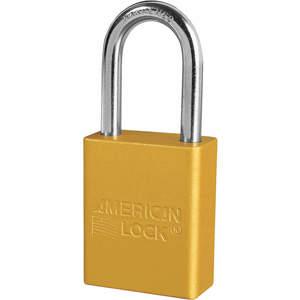 AMERICAN LOCK A1106KAS6YLW Lockout Padlock Keyed Alike Yellow 1/4 Inch - Pack Of 6 | AF4CTJ 8RE13