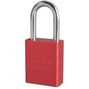 AMERICAN LOCK A1106RED Lockout-Vorhängeschloss mit unterschiedlichem Schlüssel, Rot, 1/4 Zoll Bügeldurchmesser | AB3GZL 1TDB6