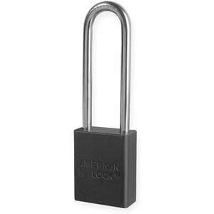 AMERICAN LOCK A1107BLK Lockout Padlock Keyed Different Black 1/4in. Diameter | AD7HVY 4END9
