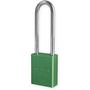 AMERICAN LOCK A1107GRN Lockout Padlock Keyed Different Green 1/4in. Diameter | AD7HVV 4END6