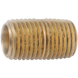 ANDERSON METALS CORP. PRODUCTS 706112-04 Close Nipple 1/4 Inch Mnpt Low Lead Brass | AG6TDG 46M478