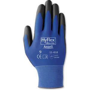 ANSELL 11-618 General Purpose Gloves Black/Blue 9 Pr | AC6UFL 36H145