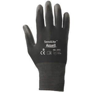 ANSELL 48-101 Coated Gloves M Polyurethane Black PR | AC3BBB 2RA96