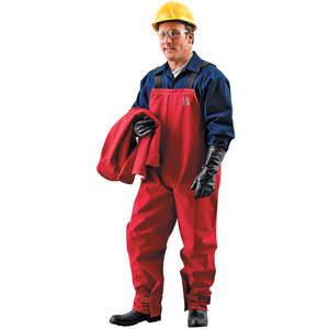 ANSELL 66-662 Chemical Resistant Bib Overalls Red M | AG9ETW 19XZ42