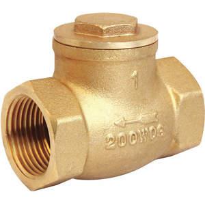 APPROVED VENDOR 10F324 Swing Check Valve Brass 1 Inch Npt | AA2ETX
