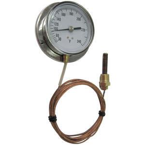 APPROVED VENDOR 12U636 Analog Panel Mount Thermometer 30 To 180f | AA4MJZ
