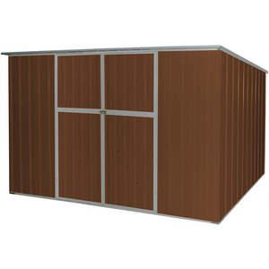 APPROVED VENDOR 13X107 Storage Shed Slope Roof 6ft x 11ft Brown | AA6GGY
