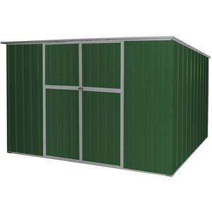 APPROVED VENDOR 13X108 Storage Shed Slope Roof 6ft x 11ft Green | AA6GGZ