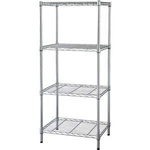 APPROVED VENDOR 1PGG5 Industrial Wire Shelving H74 W24 Chrome | AB2WYV