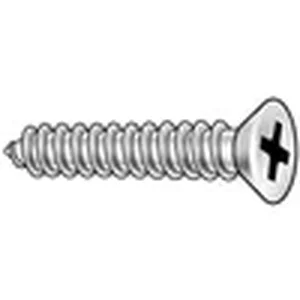 APPROVED VENDOR 1WA10 Metal Screw Flat #4 1 Inch Length, 100PK | AB3YJK