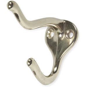 APPROVED VENDOR 1HGL1 Coat And Garment Hook 2 Ends Brass | AA9XGN