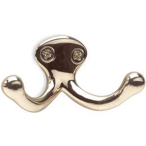 APPROVED VENDOR 1HHL3 Coat And Garment Hook 2 Ends Brass | AA9XHC