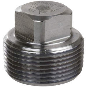 SMITH-COOPER S3416SP003B Square Head Plug 3/8 Inch 316 Stainless Steel 3000 Psi | AB3EPK 1RTK8
