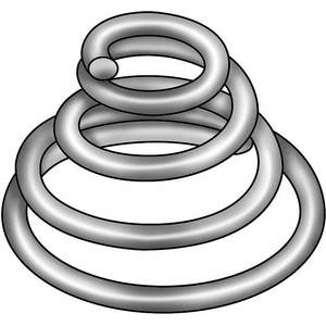 APPROVED VENDOR 1NDE6 Compression Spring Conical Stainless Steel 1 1/4 x 0.72 | AB2QLD