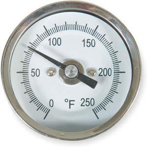 ZUGELASSENER VERKÄUFER 1NFW9 Bimetall-Thermometer 2-Zoll-Zifferblatt 0 bis 250f | AB2RDE