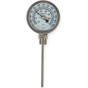 ZUGELASSENER VERKÄUFER 1NGB3 Bimetall-Thermometer 3-Zoll-Zifferblatt 0 bis 250f | AB2REX