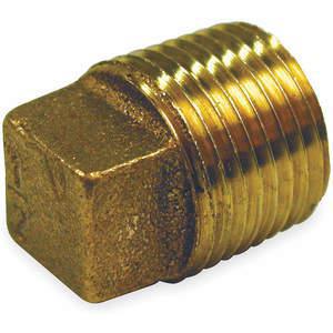 APPROVED VENDOR 1VFR1 Solid Plug Red Brass 3/8 Inch 150 Psi | AB3UPN