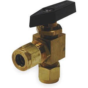 APPROVED VENDOR 1WMV2 Brass Ball Valve Angle Compression x Compression 1/4 In | AB4BAN