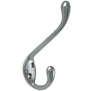 APPROVED VENDOR 1XNG3 Coat And Garment Hook 2 Ends Chrome | AB4FPM