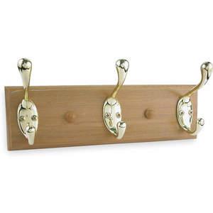 APPROVED VENDOR 1XNH7 Coat And Garment Rack 3 Hook Brass 10 In | AB4FPW