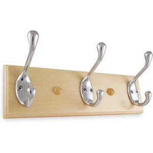 APPROVED VENDOR 1XNH8 Coat And Garment Rack 3 Hook Chrome | AB4FPX