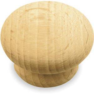 APPROVED VENDOR 1XNR3 Cabinet Knob Round Wood - Pack Of 5 | AB4FRF