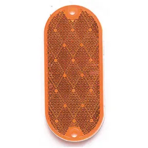 DEFLECTO 21-0024-02 Color Reflector Oblong Amber | AF3RNM 8CL18