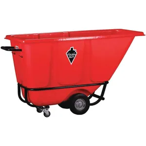 APPROVED VENDOR 21VK42 Tilt Truck Standard 1/2 Cu Yard 850 Lb. Red | AB6KUY