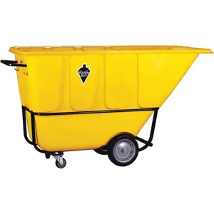 APPROVED VENDOR 21VK46 Tilt Truck Standard 1 Cubic Yard 1250 Lb. Yellow | AB6KVC