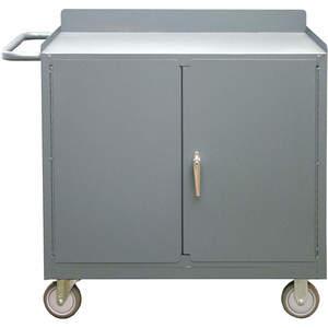 DURHAM MANUFACTURING 2210A-LU-95 Mobile Bench Cabinet, 1 Shelf, Size 18-1/4 x 42-1/8 x 36-3/8 Inch | AD6RKV 49Y083
