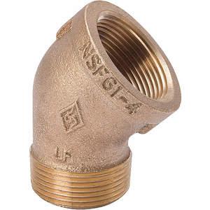APPROVED VENDOR 22UL62 Street Elbow 45 Degree 1-1/4in Brass | AB7FAK