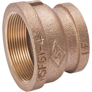APPROVED VENDOR 22UL46 Reduce Coupling 1/4 x 1/8in Brass | AB7EZT