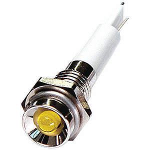 APPROVED VENDOR 24M027 Protrude Indicator Light Yellow 12vdc | AB7YFY
