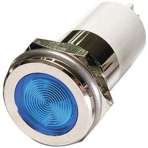 APPROVED VENDOR 24M166 Flat Indicator Light Blue 12vdc | AB7YMY
