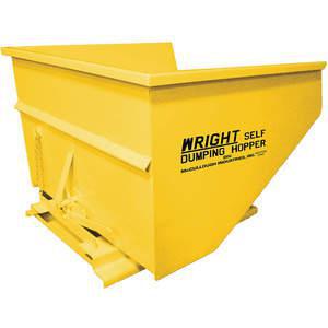 WRIGHT TOOL 26077 YELLOW Self Dumping Hopper, 5000 lbs., Yellow | AF3XMC 8EET3