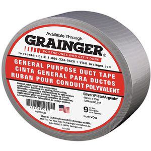 APPROVED VENDOR 26VC89 Duct Tape 48mm x 55m Silver 9 Mil | AB8PVT