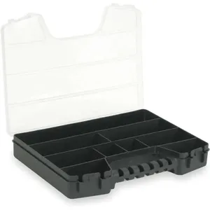 APPROVED VENDOR 2HFR6 Compartment Box 9 Compartments Black | AC2ATN