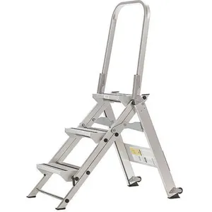 APPROVED VENDOR 2KFG5 Stepladder 43 Inch Height 375 Lb Capacity | AC2HEX