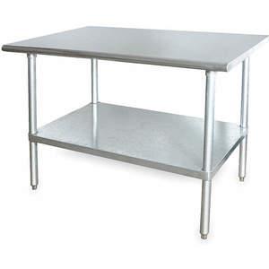 APPROVED VENDOR 2KRE7 Adjustable Worktable W 48 Depth 24 Stainless Steel With Shelf | AC2JRH