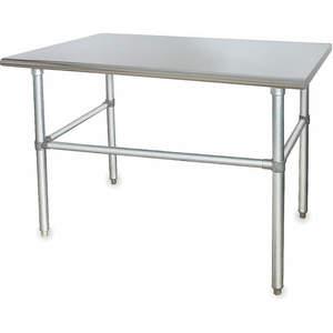 APPROVED VENDOR 2KRE1 Adjustable Worktable Width 48 Inch Depth 30 Inch Stainless Steel Gray | AC2JRB