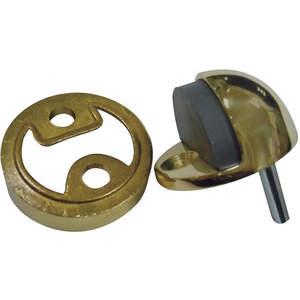 APPROVED VENDOR 33J785 Dome Door Stop Polished Brass Diameter 2 In | AC6EQZ
