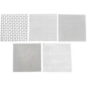 APPROVED VENDOR 3AJZ3 Wire Cloth Assortment Stainless Steel 9 Piece 12 x 12 In | AC8HZY